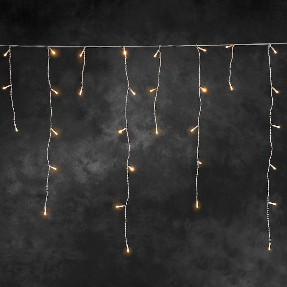 Ijspegelverlichting - led kerstverlichting buiten en binnen - 80 lampjes - 3 meter - warm wit