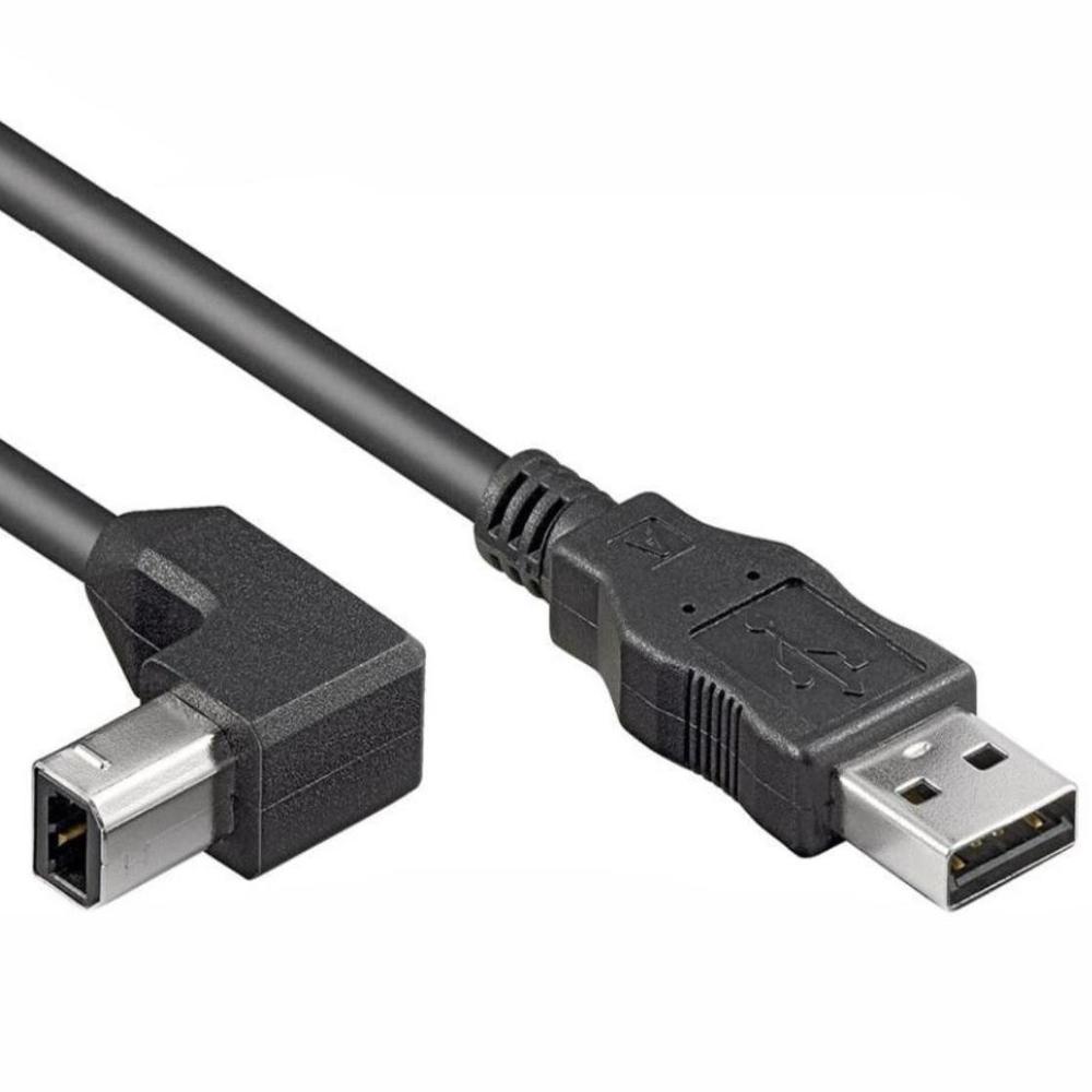 Câble imprimante USB USB-A vers USB-B USB 2.0 - coudé
