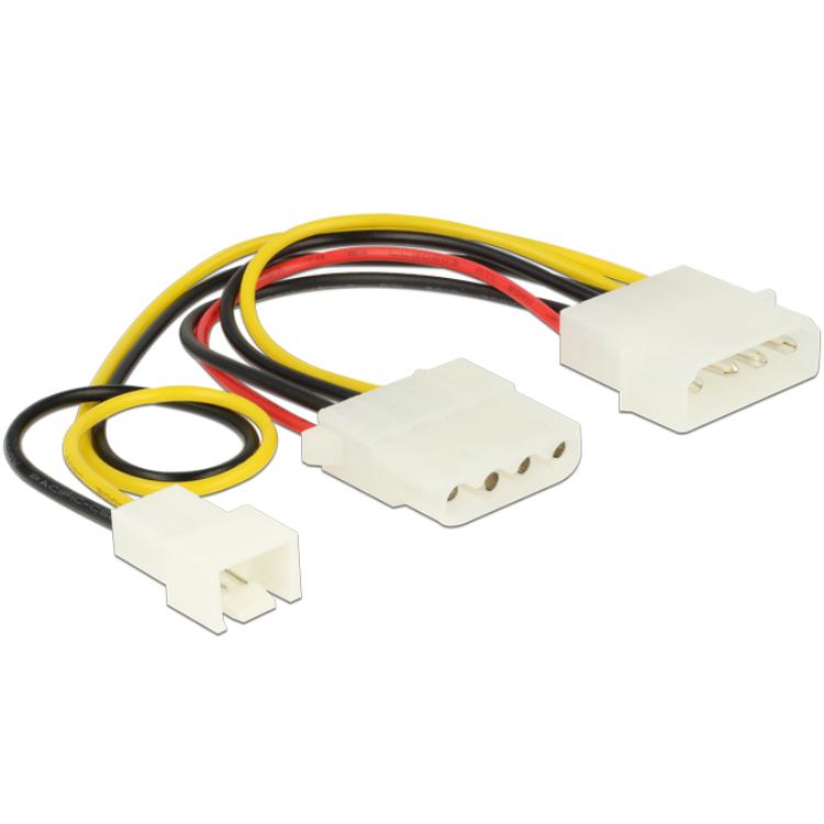 Molex naar ventilator voedingskabel - Goobay