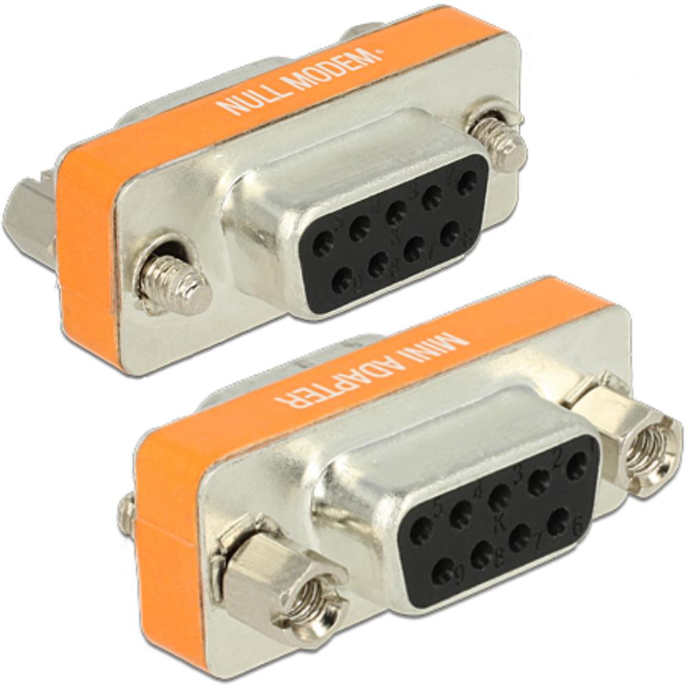 Seriële D-sub nullmodem koppelstuk - Delock