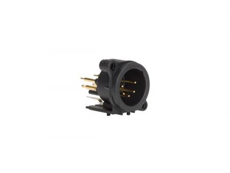 NEUTRIK XLR Embase encastrée, connecteur 5 broches, embase pour circuit imprimé horizontale - Neutrik