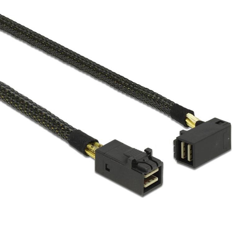 Delock Kabel Mini SAS HD SFF-8643 > Mini SAS HD SFF-8643 gewinkelt 0,5 m