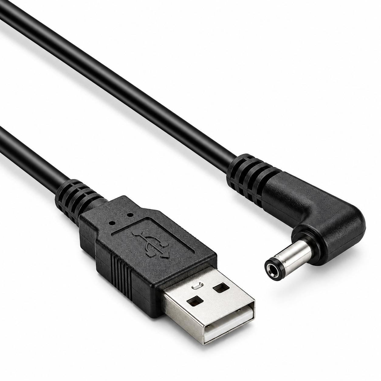 USB A naar DC voedingskabel - 3.5 x 1.35mm