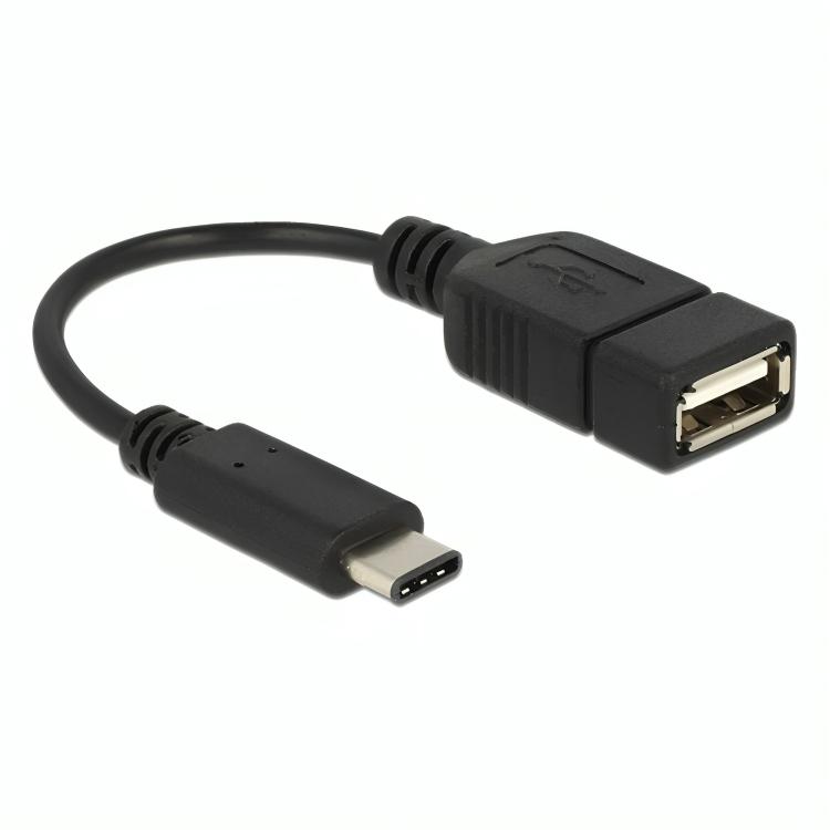 Câble USB type C OTG et Data coudé vers usb 3.0 femelle pour tous les  appareils avec port usb type C