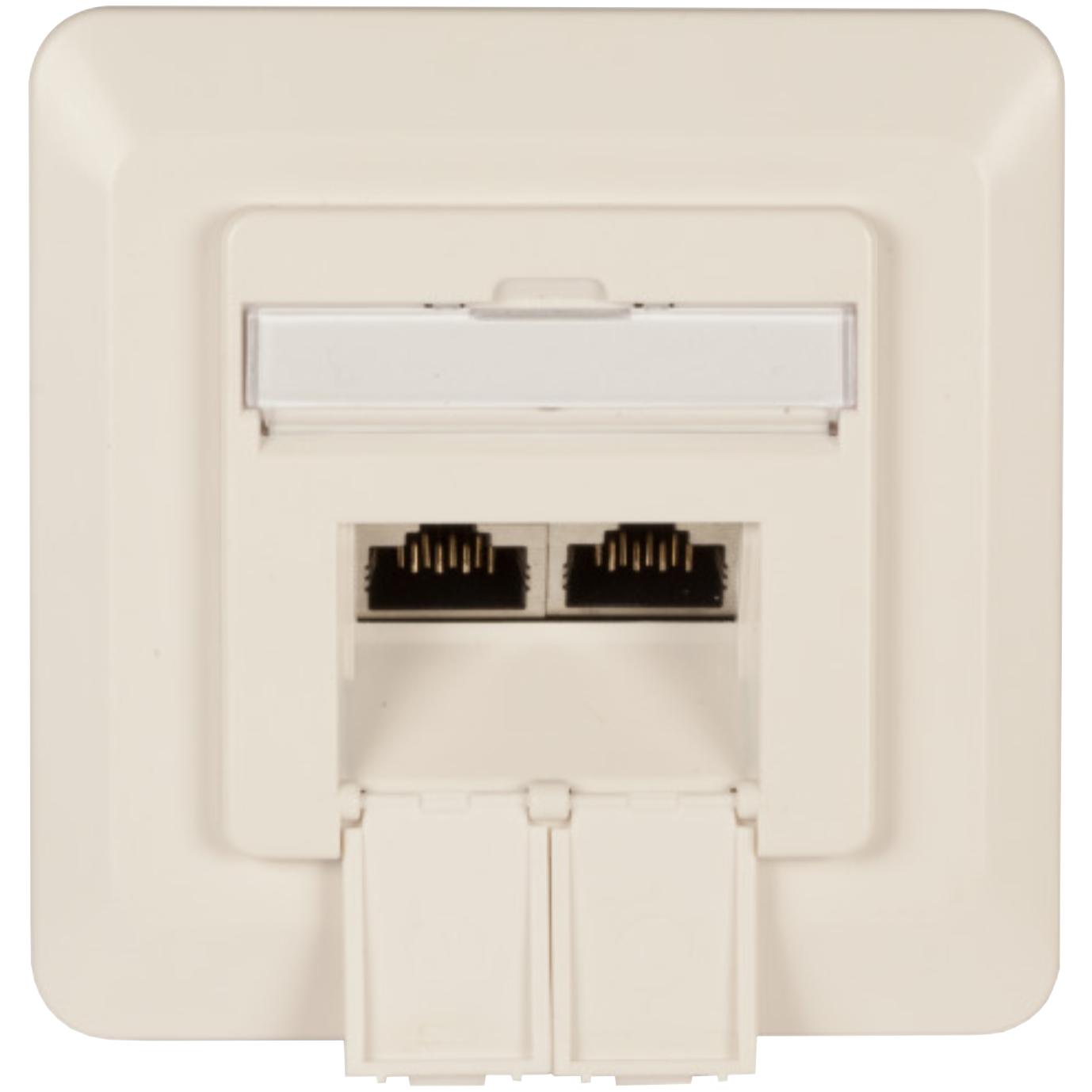 Cat 6 wandcontactdoos - Inbouw - Techtube Pro