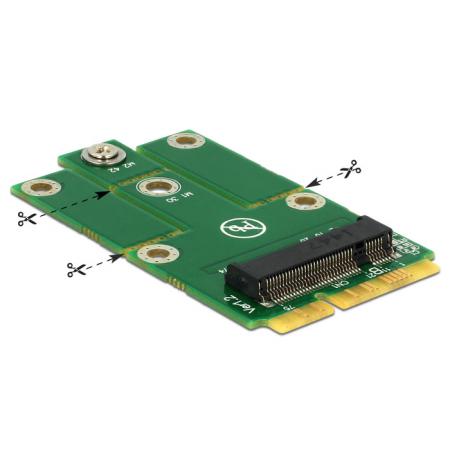 Mini PCIe naar M.2 NGFF adapter - Delock