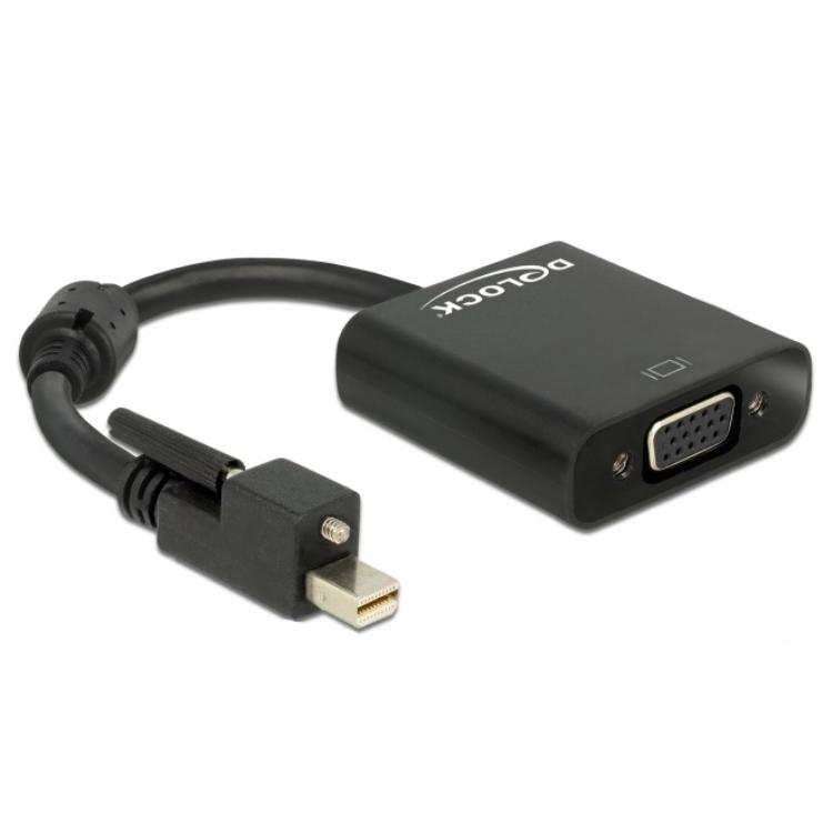 Delock Adapter mini DisplayPort 1.2 Stekker met schroef > VGA-aansluiting - Delock