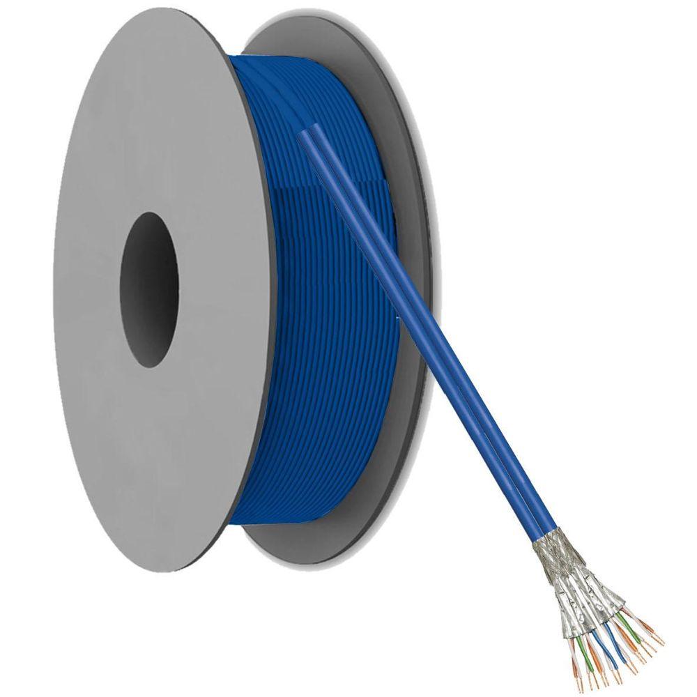 S/FTP kabel - 100 meter - Blauw - Goobay