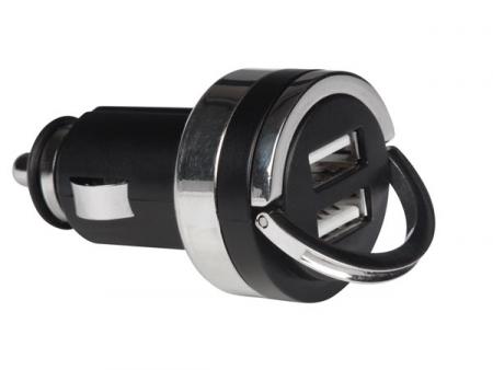 USB-OPLADER VOOR DE AUTO MET 2 x USB-AANSLUITING (5 V - 4,2 A) - 21 W max. - Velleman
