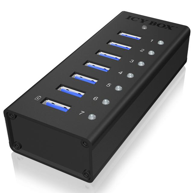 USB hub - 7 poorten - Icy Box