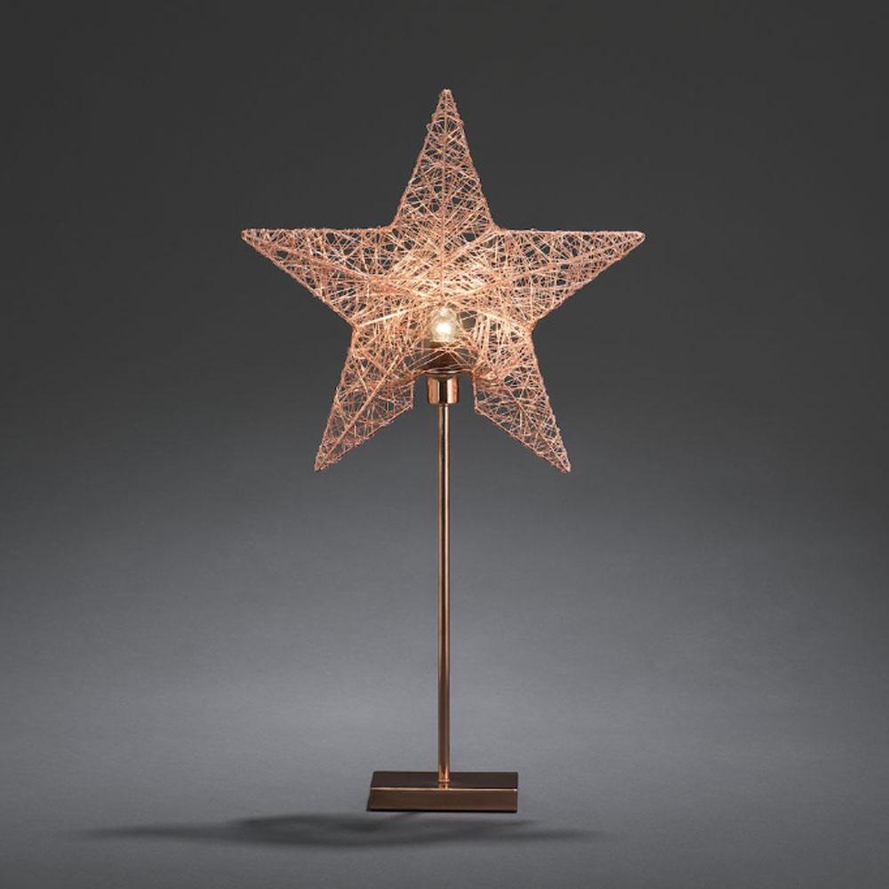 Poinsettia - guirlandes lumineuses d'intérieur à led - 1 ampoule - E14 - 70 x 40 cm - cuivre