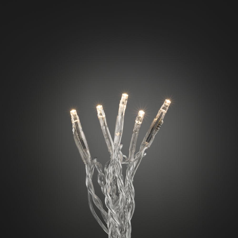 Kerstboomverlichting - led kerstverlichting binnen - 10 lampjes - 0.6 meter - warm wit