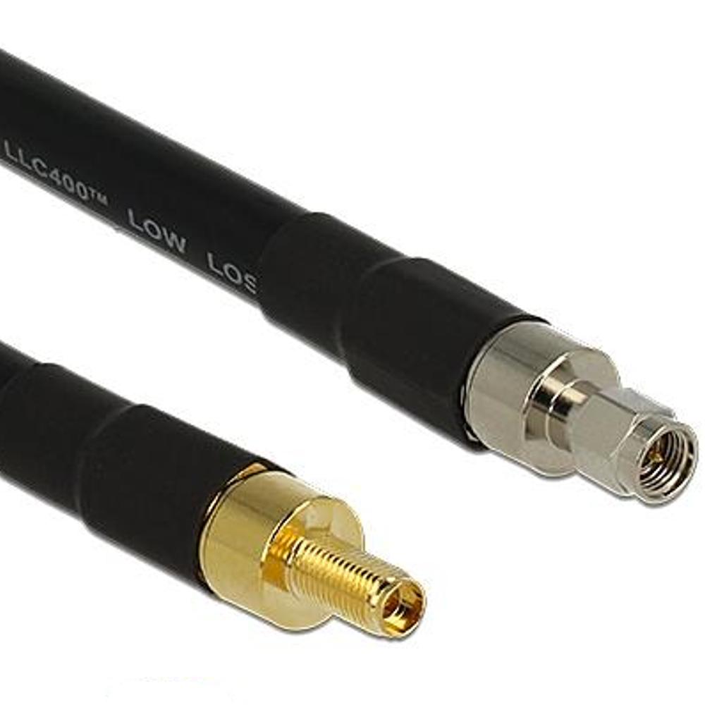 RP-SMA verlengkabel - 1 meter - Delock
