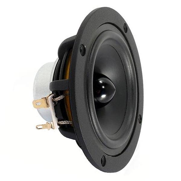 Meting Kiezelsteen opbouwen 8 cm (3.3") High-end full-range speaker 8 ? 50 W - Merk: Visaton - B80,  Type: Full range speaker, Impedantie: 8 Ohm, Inbouwdiameter: Ø89mm,  Afmetingen: Ø104mm x 46mm, RMS vermogen: 30 Watt.