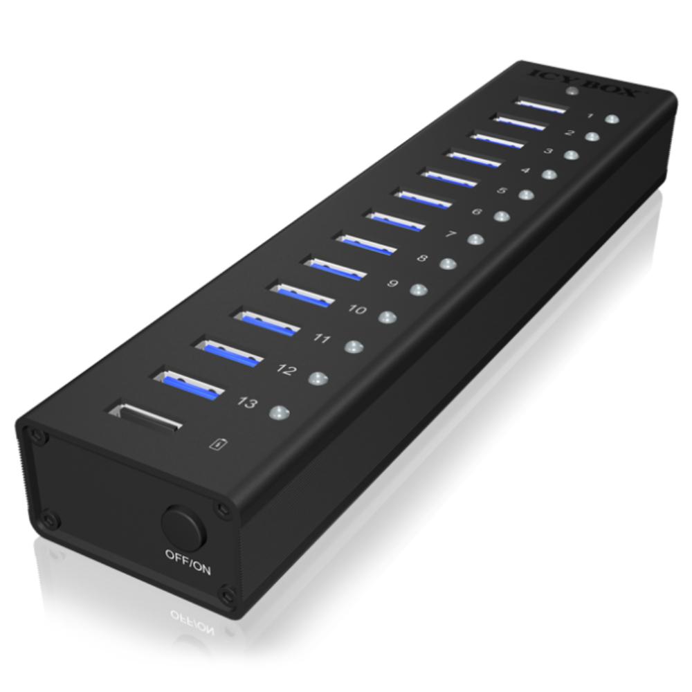USB A hub - 13 poorten - Icy Box