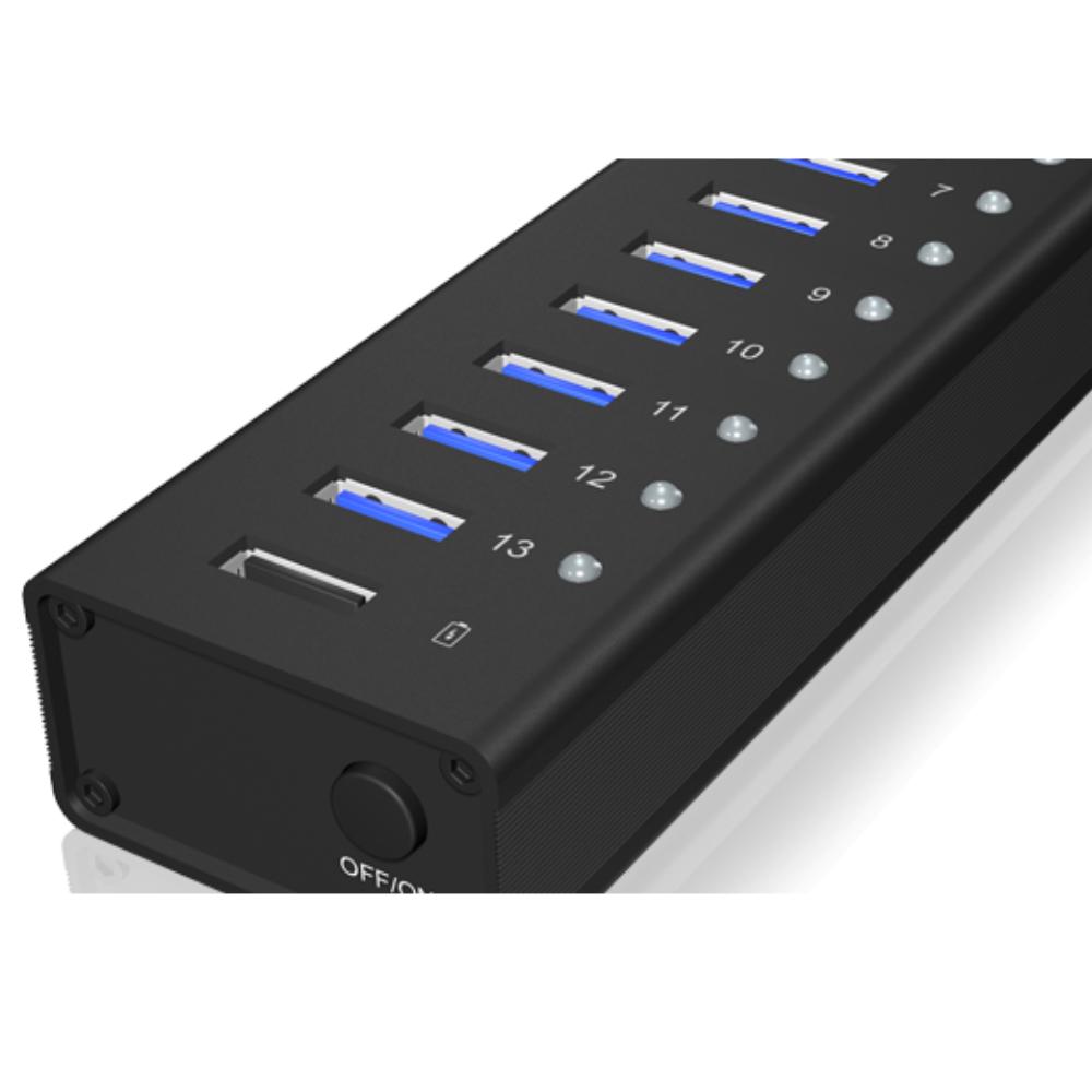 USB A hub - 13 poorten - Icy Box