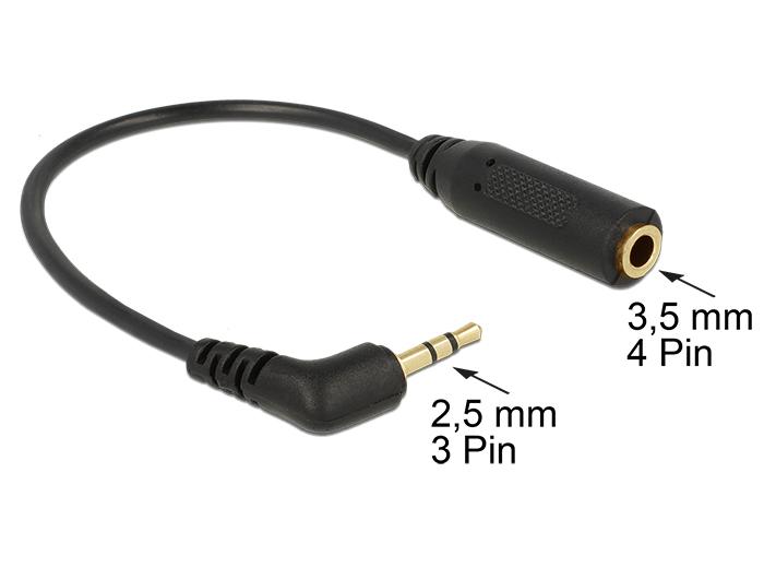3.5mm Jack mâle À 3.5mm Femelle Câble D'extension Aux Câble Audio Casque 2M  4pin
