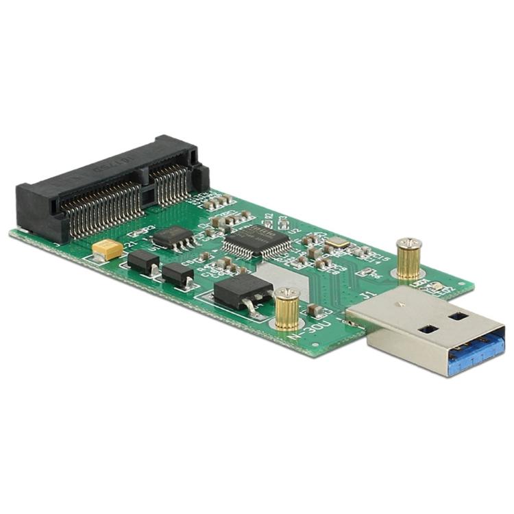Converter USB 3.2 A Stekker > mSATA Delock
