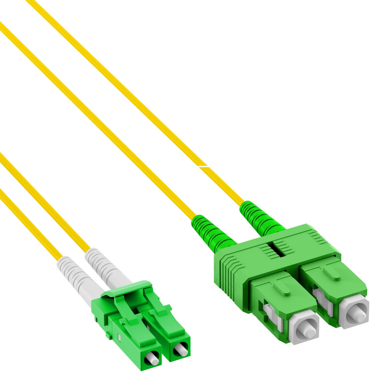 Câble à fibres optiques - LC-APC - SC-APC - OS2