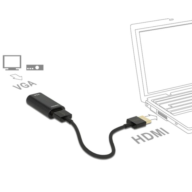 HDMI naar VGA omvormer - Delock