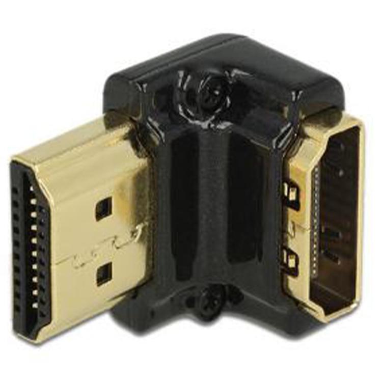 HDMI A Koppelstuk haaks naar beneden