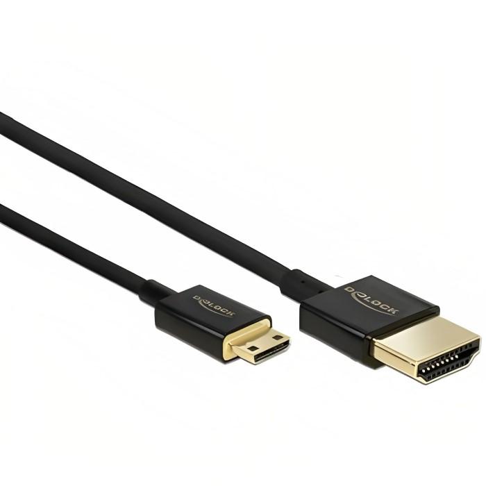 Câble HDMI 5Mètres M/M HD 1080P 3D - Noir / Vert