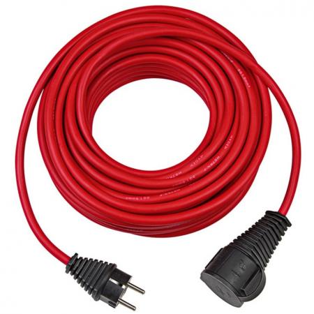 Verlengkabel buiten - Verlengsnoer - IP44 waterdicht - Rood 10 meter