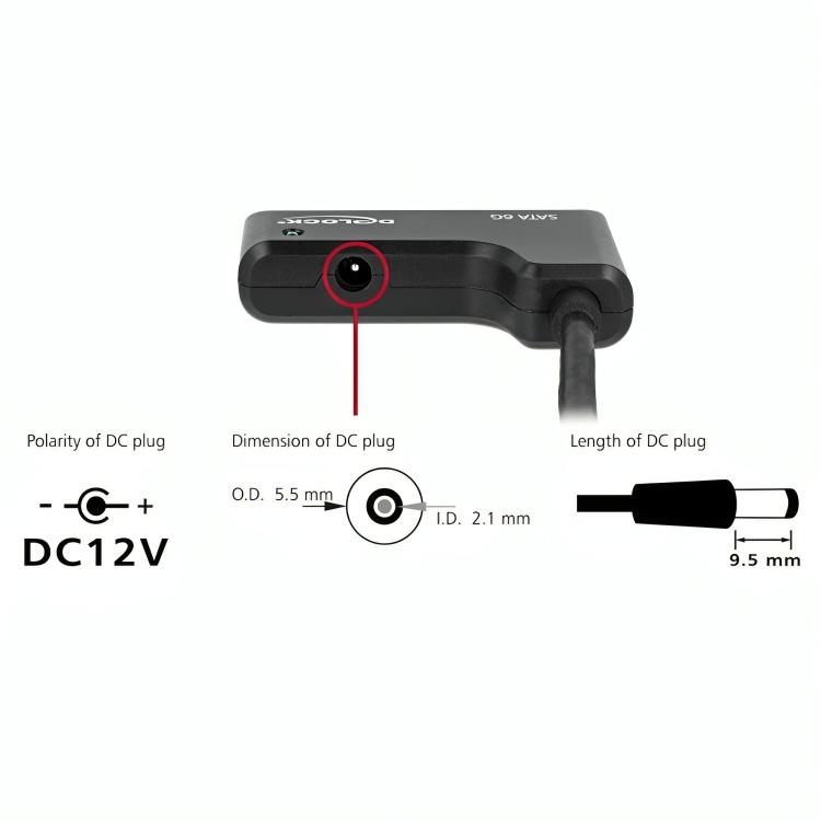 Adaptateur USB C vers SATA - Delock