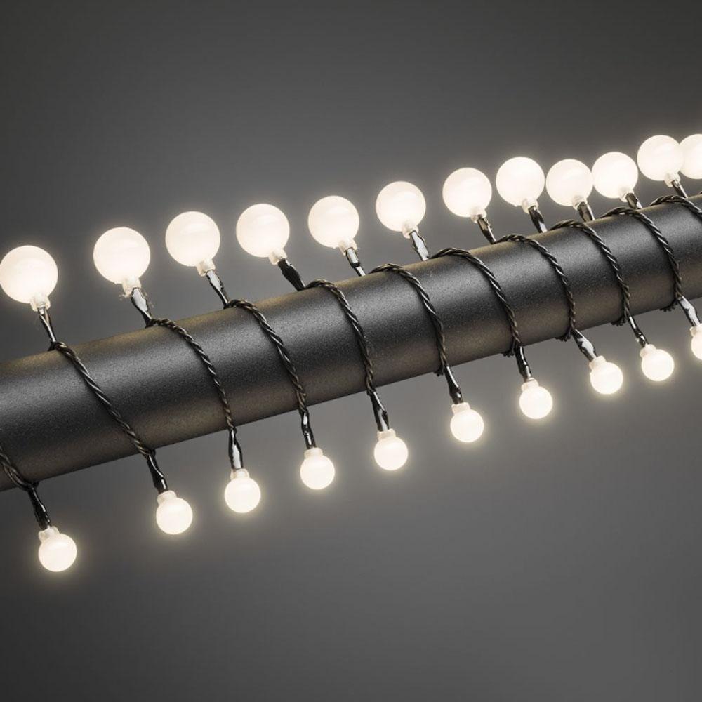 Cluster lighting - guirlandes de Noël à leds pour l'extérieur et l'intérieur - 80 leds - 6,32 mètres - blanc chaud - USB