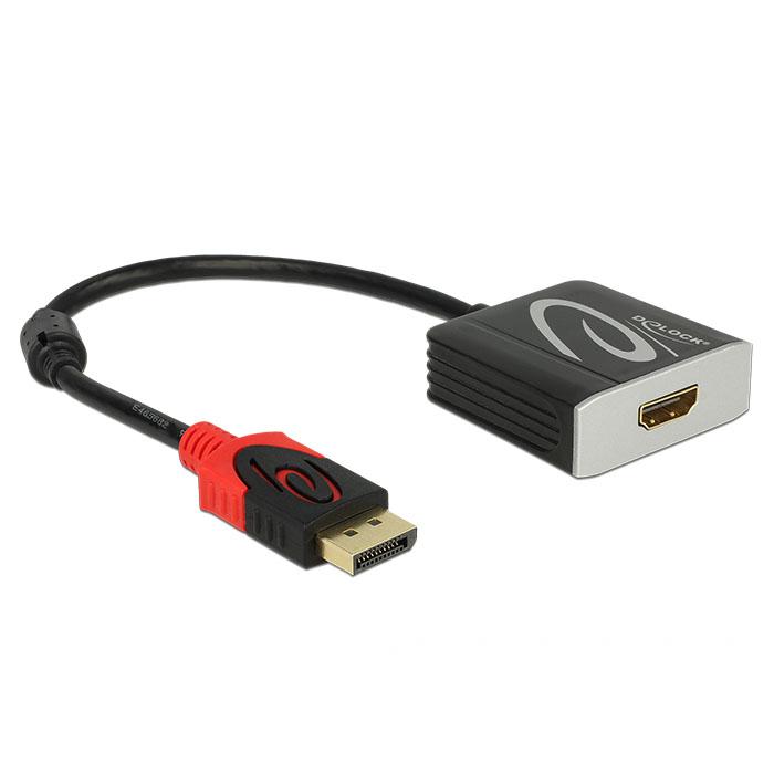 Adaptateur HDMI vers DisplayPort 4K 60 Hz, câble HDMI 2.0 vers Displayport  1.2 mâle vers femelle, adaptateur HDMI unidirectionnel vers Display Port