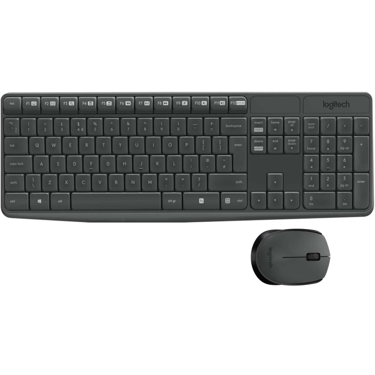 Draadloos toetsenbord met muis - Logitech - Qwertz - Logitech