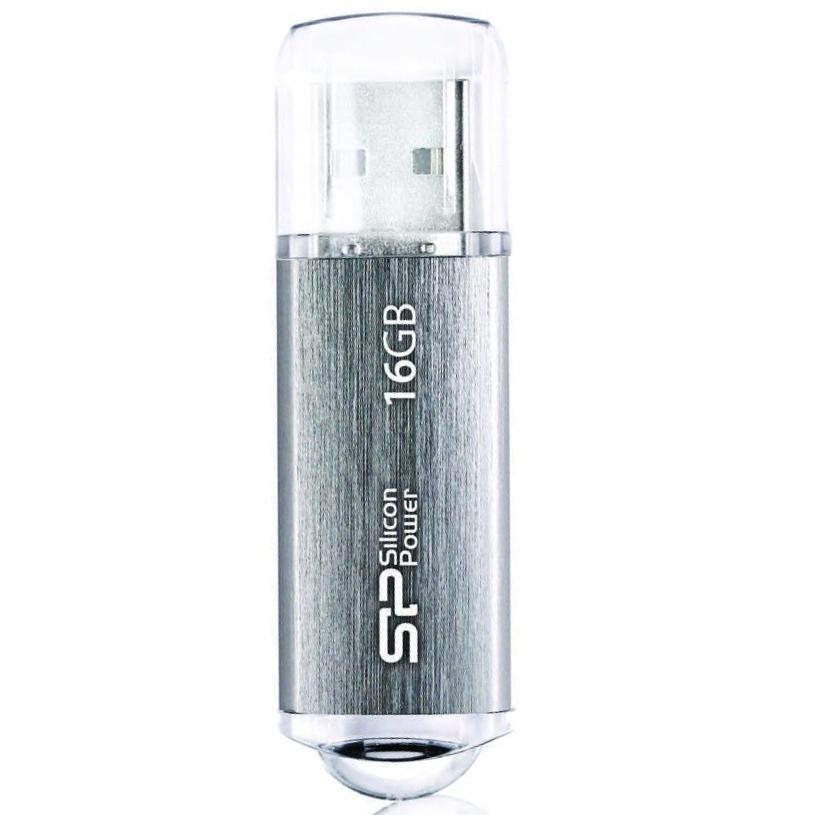 USB 2.0 stick - Zilver - 16 GB - Silicon Power