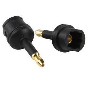 Optische Audio verloopstekker - Toslink en spdif - Allteq - diameter 10.8 mm
