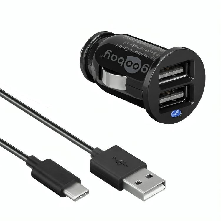 Caliber Chargeur de Voiture - Répartiteur de Prise Allume-Cigare - 2x USB  1x USB-C