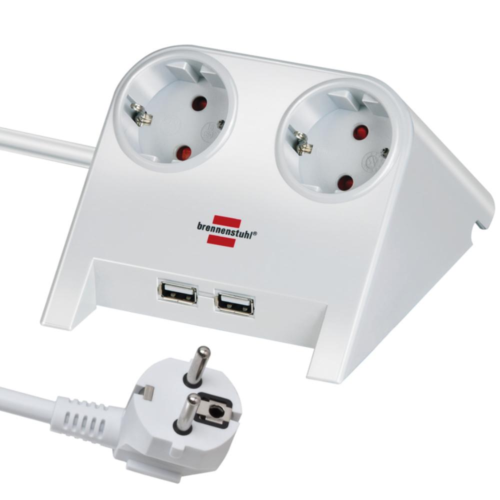 Stekkerdoos - 2-voudig - USB