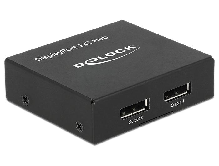 Delock DisplayPort 1.2 Splitter 1 x DisplayPort in > 2 x DisplayPort uit 4 - Delock