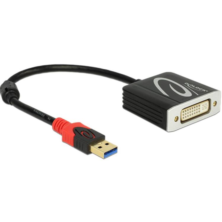 Adaptateur DVI-I vers USB A - Delock