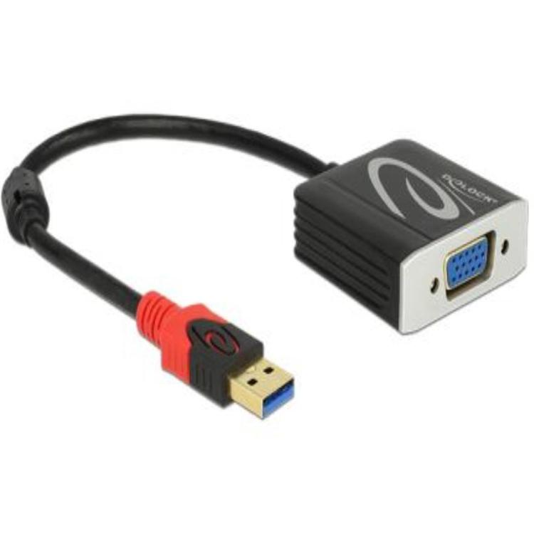 USB naar VGA adapter omvormer - Delock
