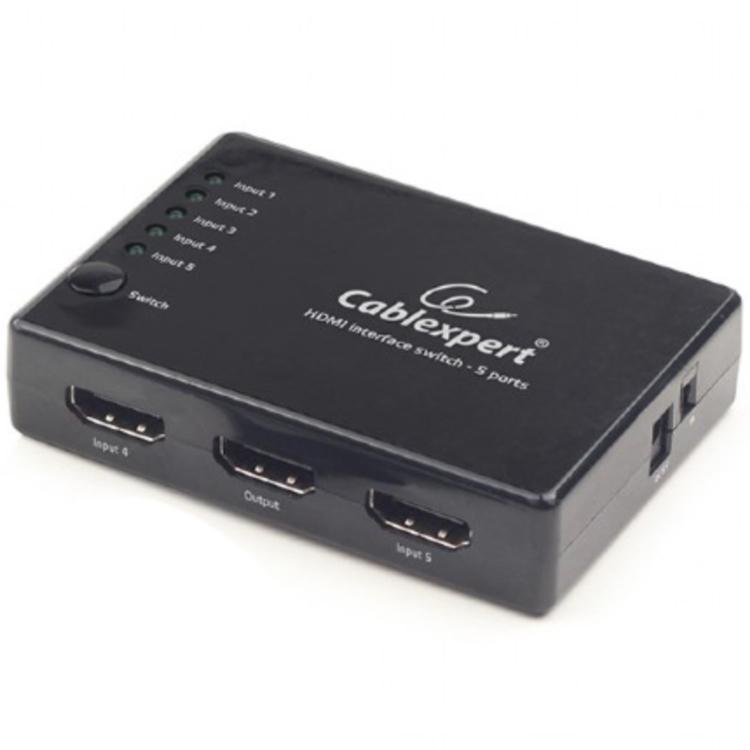 HDMI switch 5 poorts met afstandsbediening en actieve versterking