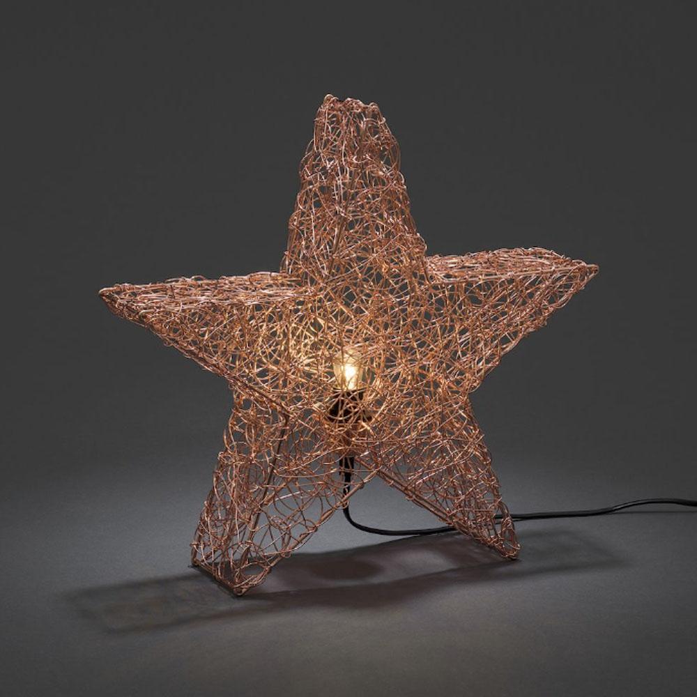 Poinsettia - guirlandes lumineuses led pour l'intérieur - 1 ampoule - 40 x 40 cm - blanc chaud - E14