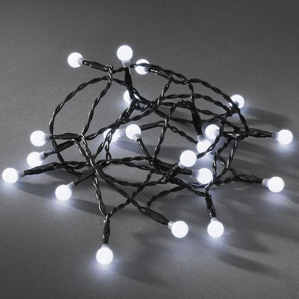 Guirlande lumineuse - guirlandes de Noël à leds d'intérieur - 50 lumières - 1.52 mètres - blanc froid - 3x AA