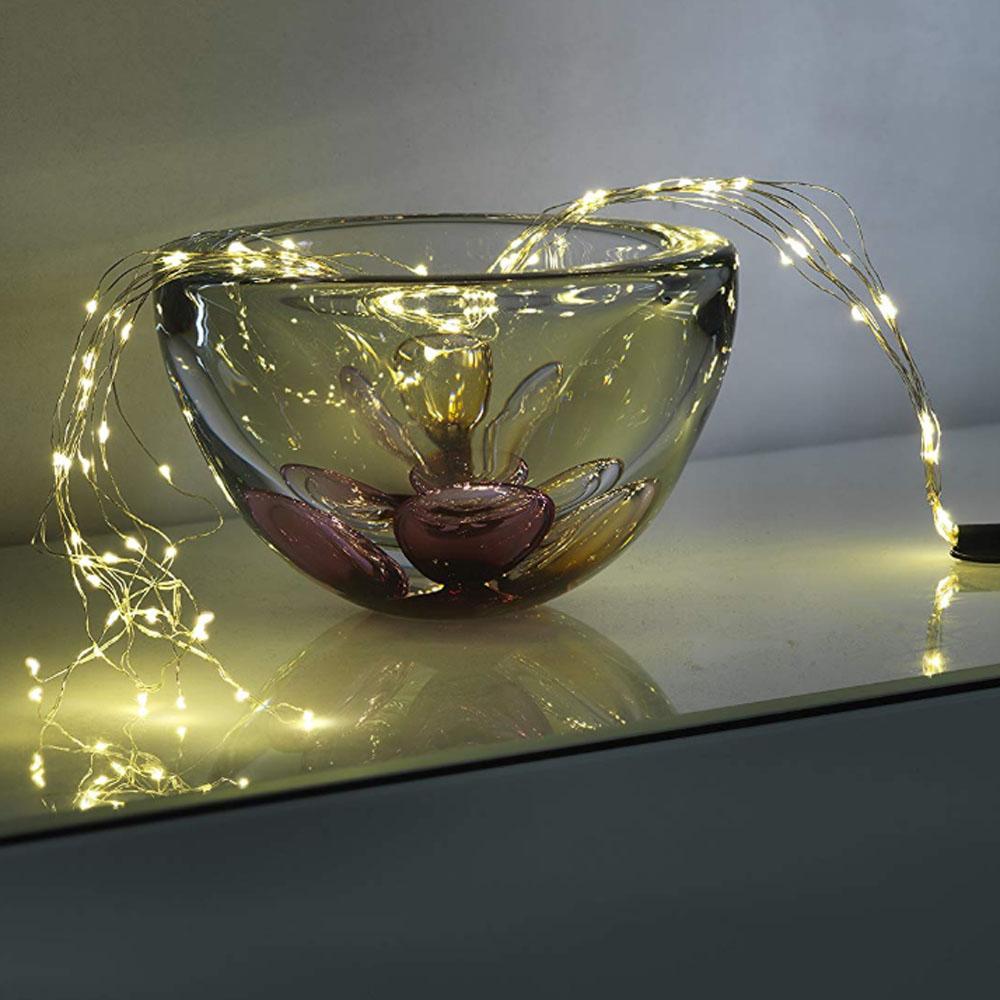 Draadverlichting - led kerstverlichting binnen - 200 lampjes - 2 meter - warm wit