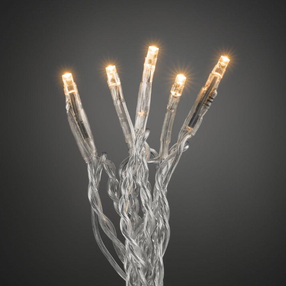 Eclairage de l'arbre de Noël - lumières de Noël à leds d'intérieur - 20 lumières - 1,33 mètres - blanc chaud extra