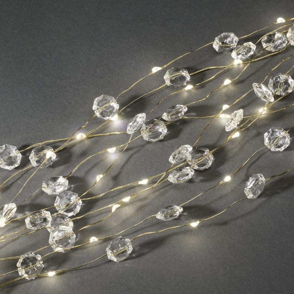 Draadverlichting - led kerstverlichting binnen - 200 lampjes - 2 meter - warm wit
