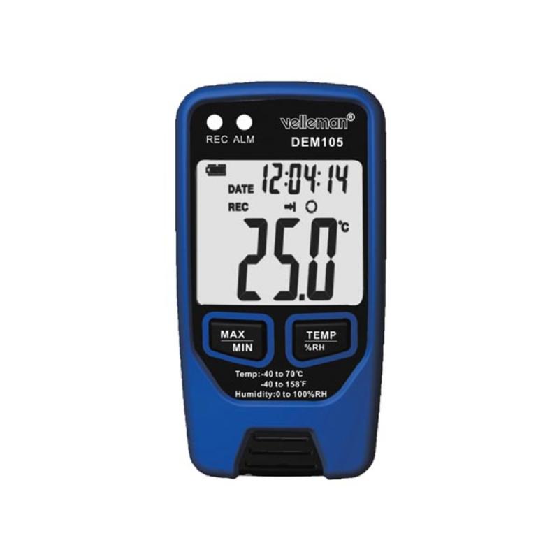 Datalogger voor temperatuur en vochtigheid - Velleman