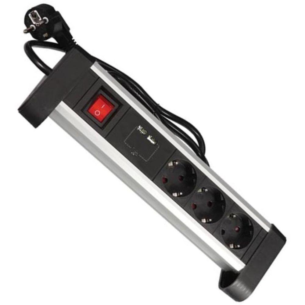Stekkerdoos - 3-voudig - USB