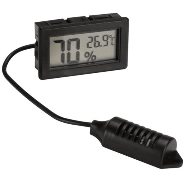 Digital Température Humidité mètres noir jauge Thermomètre