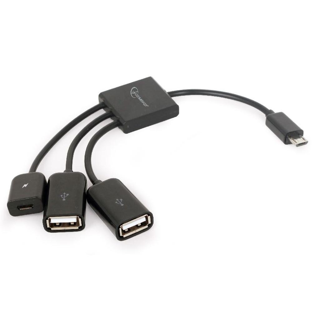 Micro USB hub voor smartphones/tablets - Gembird