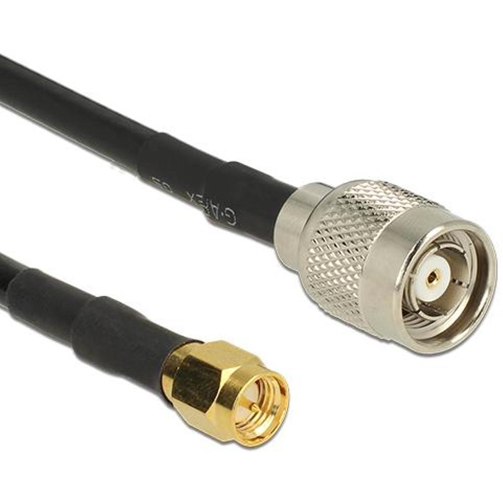 Câble d'antenne RP-TNC vers SMA - 50 Ohm - Delock