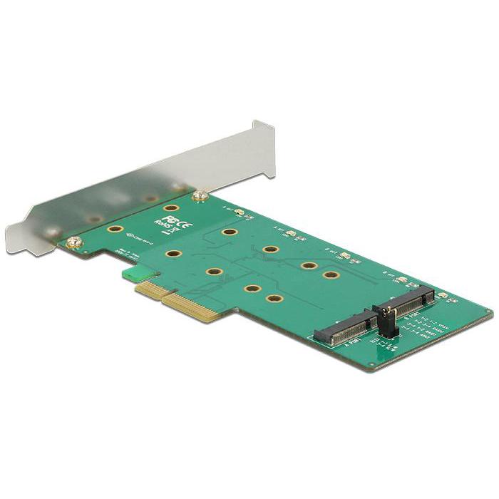 Carte PCI Express > 2 x M.2 Key B interne avec RAID - Facteur de forme Low Profile - Delock